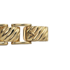 Vintage 18K Gold Fluted Rectangular Link Bracelet + Montreal Estate Jewelers
