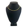 Vintage Italian 18k Gold Omega Link Collar Necklace + Montreal Estate Jewelers