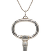 Tiffany & Co. Sterling Silver Key Pendant and Ball Bead Chain + Montreal Estate Jewelers