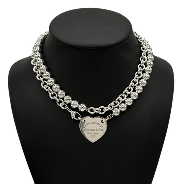 Tiffany & Co. Return to Tiffany Heart Tag Wrap Necklace + Montreal Estate Jewelers