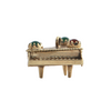 Vintage 18k Gold Grand Piano Charm + Montreal Estate Jewelers