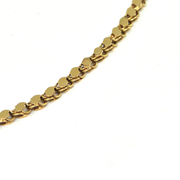 Flat link gold on sale chain