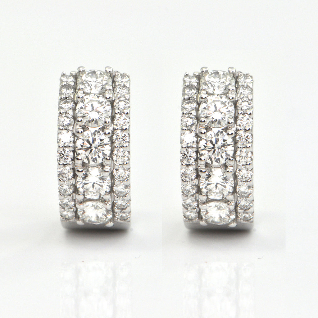 1.66ct diamond earrings, daisy exclusive, montreal estate jewellers