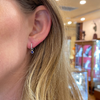 Daisy Exclusive Diamond 18K Gold Round Huggie Hoop Earrings