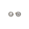 Diamond 18K Gold Stud Earrings + Montreal Estate Jewelers