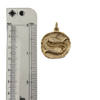 Vintage Gold Pisces Zodiac Pendant
