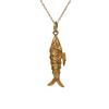 Vintage 18k Gold Articulated Fish Pendant + Montreal Estate Jewelers