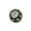 Antique French Green Enamel 18K Yellow Gold Ball Watch on Necklace C.1860-1880 + Montreal Estate Jewelers