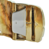 Italian 18K Yellow, White, and Rose Gold Hinged Cuff + Montreal Estate Jewelers