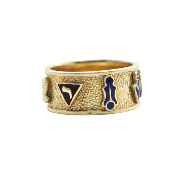 Vintage Masonic 14K Yellow Gold Ring – Daisy Exclusive