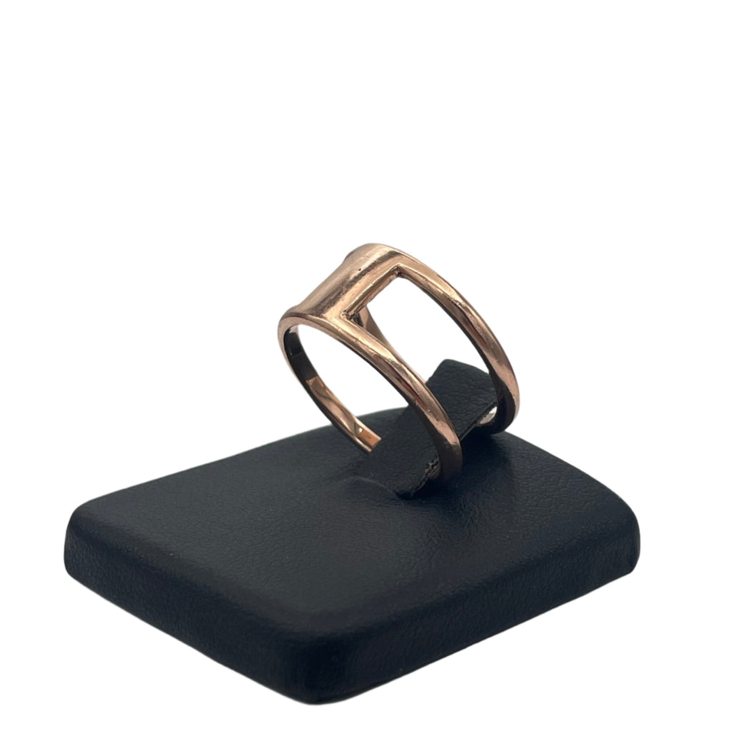 14K Rose Gold double ring