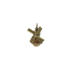 Lovely vintage 14k yellow gold rotary windmill charm with moving sails.