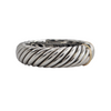 David Yurman Sculpted Cable Sterling Silver and 18K Gold Cuff Bracelet 15mm + Montreal Estate Jewelers