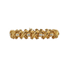 Estate Diamond 18k Gold 'X' Link Bracelet + Montreal Estate Jewelers