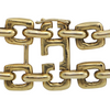 Vintage 18K Gold Brutalist Style Rectangular Link Bracelet + Montreal Estate Jewelers