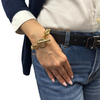 Vintage 18K Two-Toned Round and Mariner Link Bracelet