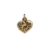 Vintage 18K Rose and Yellow Gold Heart Pendant/Charm + Montreal Estate Jewelers