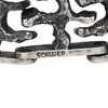 Signed Walter Schluep Large Sterling Silver Brutalist Style Panel Bracelet + Montreal Estate Jewelers