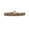 Vintage Italian 14k Two-Toned Gold Fancy Link Bracelet + Montreal Estate Jewelers