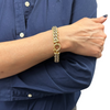 Vintage Italian 14k Two-Toned Gold Fancy Link Bracelet