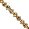 Vintage Italian Diamond 18k Gold V Link Bracelet + Montreal Estate Jewelers