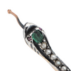 Victorian Emerald, Ruby, and Seed Pearl Snake Brooch + Montreal Estate Jewelers