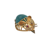 Mid-Century Amazonite and Pink Sapphire 18K Mouse Brooch + Montreal Estate Jewelers