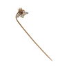 Antique Ruby, Opal, and Diamond 14k/18k Gold Fly Stick Pin + Montreal Estate Jewelers