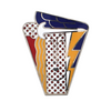 Mid-Century Signed 'Roy Lichtenstein' Modern Head Brooch/Pendant C.1968 + Montreal Estate Jewelers