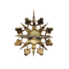 Antique Victorian Seed Pearl 14k Gold Starburst Brooch/Pendant + Montreal Estate Jewelers