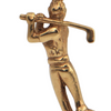 Vintage 14K Gold Golfer Charm + Montreal Estate Jewelers