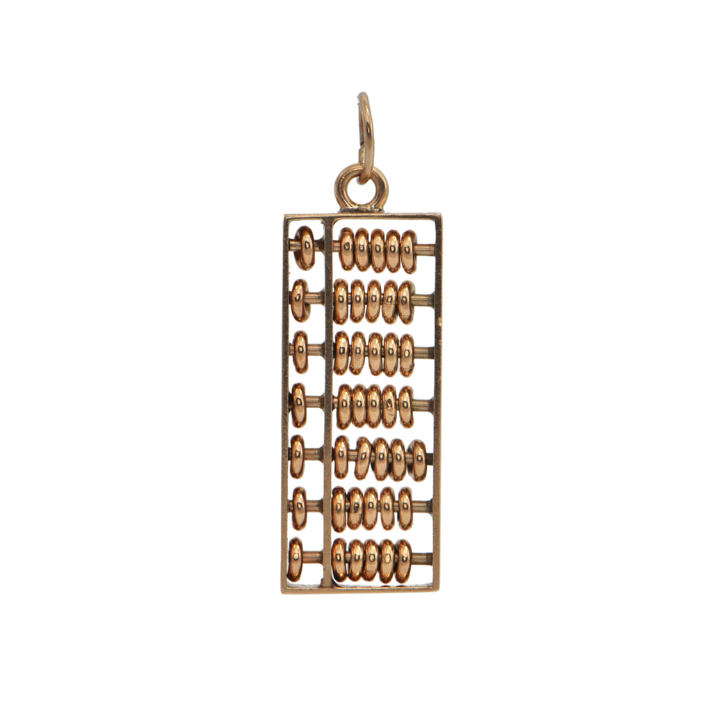 Vintage 14K Gold Abacus Charm