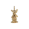 Vintage 14k Gold Mechanical Windmill Charm + Montreal Estate Jewelers