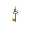 Vintage 18K Gold Key Charm + Montreal Estate Jewelers