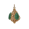 Vintage Aventurine Quartz Gold Lantern Charm C.1950's + Montreal Estate Jewelers