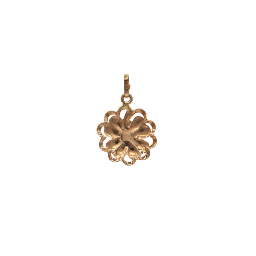 Vintage 18k Rose Gold Four Leaf Clover Charm + Montreal Estate Jewelers