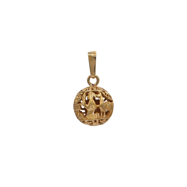 Vintage 18k Gold Peruvian Inca Charm + Montreal Estate Jewelers 