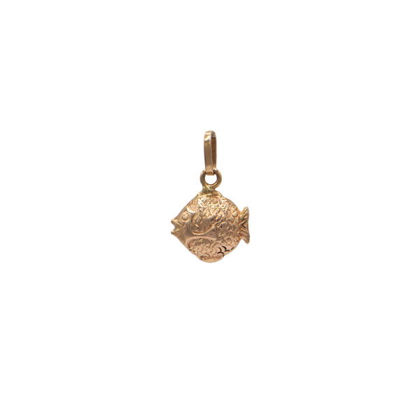 Vintage 14k Gold Puffer Fish Charm + Montreal Estate Jewelers