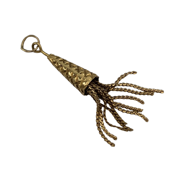 Vintage 22k Gold Coin and 18K Gold Carabiner Charm Holder