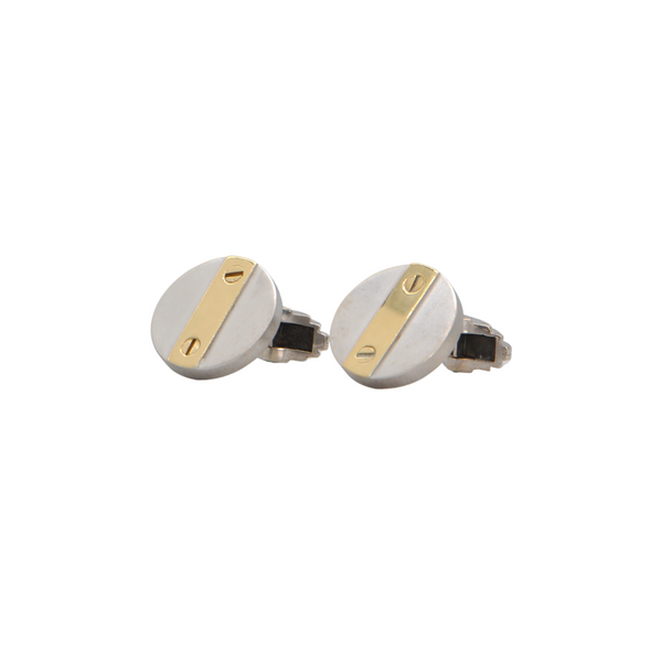 Vintage 18k Two-Toned Gold Cufflinks + Montreal Estate Jewelers