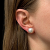Daisy Exclusive South Sea Pearl 18k White Gold Earrings