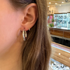 14K White Gold Hoop Earrings