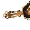 Vintage Enamel 14K Gold Clip-On Earrings + Montreal Estate Jewelers