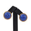 Vintage Lapis Lazuli 18k Gold Earrings + Montreal Estate Jewelers