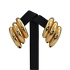 Mid-Century Italian Oversized 18K Gold Clip-On Earrings + Montreal Estate Jewelers