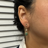 Vintage Pearl and Jade 14k Gold Drop Earrings