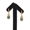 Vintage Pearl and Jade 14k Gold Drop Earrings + Montreal Estate Jewelers