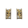 Vintage Diamond 18k Two-Tone Panther Shrimp Style Earrings + Montreal Estate Jewelers