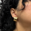 Vintage 18K Puffed Square Earrings + Montreal Estate Jewelers