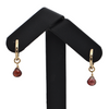 Daisy Exclusive Garnet 18k Gold Earring Enhancers + Montreal Estate Jewelers